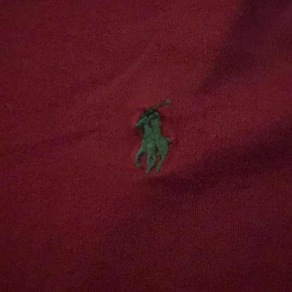 Large Maroon Polo Ralph Lauren Long Sleeve Shirt - Picture 2 of 4